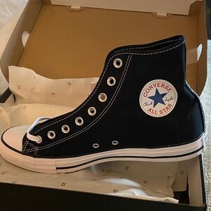 Converse Black and White High Top All Star Sneakers